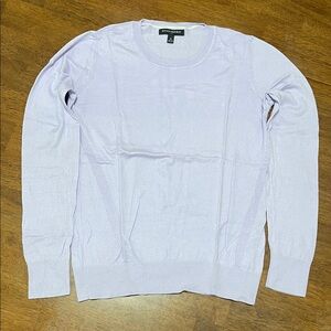 Banana Republic Women's Light Purple Crewneck Sweater